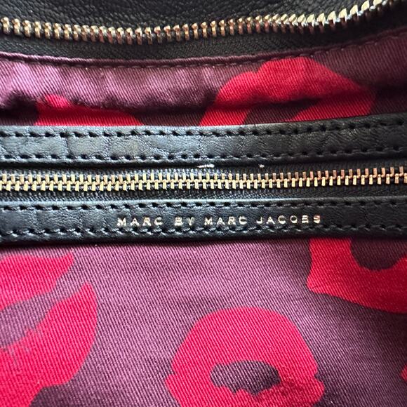 Marc by Marc Jacobs Flash Kelsey Black Lamb Leather Crossbody Handbag - Picture 7 of 13